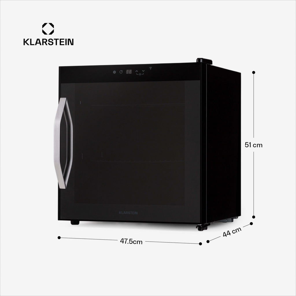 Mini réfrigérateur KLARSTEIN Coachella 50 47L WiFi LED 3-18°C noir