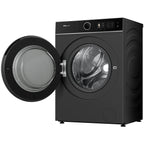 Lave linge hublot HISENSE WF5I1045BBQ - 10,5 kg - 1400 tr/min - Classe A - Moteur induction - Autodosage - Connecté - Noir