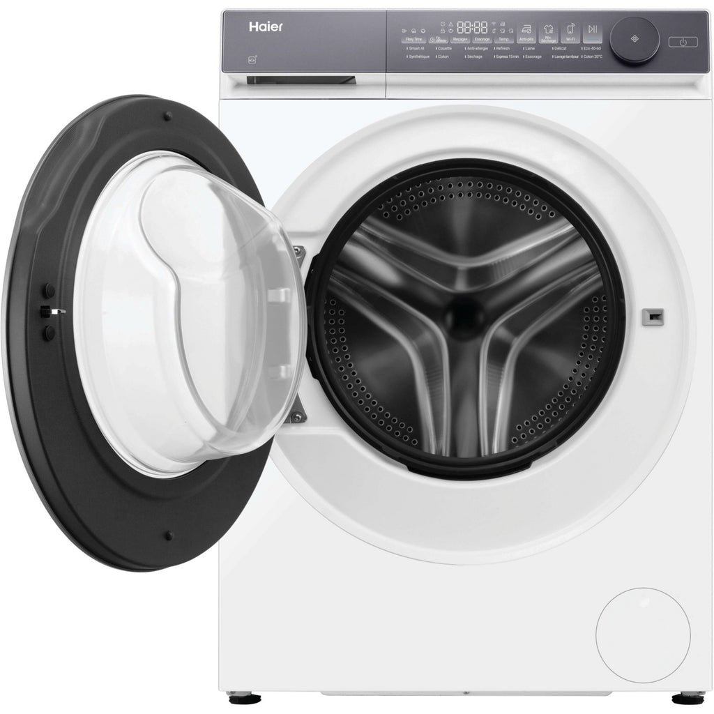 Lave linge séchant hublot HAIER HWD100-B14367UFR - 10/6 kg - 1400 tr/min - Classe D - Moteur Direct Motion - Connecté