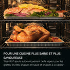 Four encastrable fonction vapeur AEG TP8SB731AT - Chaleur tournante - Combiné vapeur - Hydrolyse - Porte froide - noir Matt