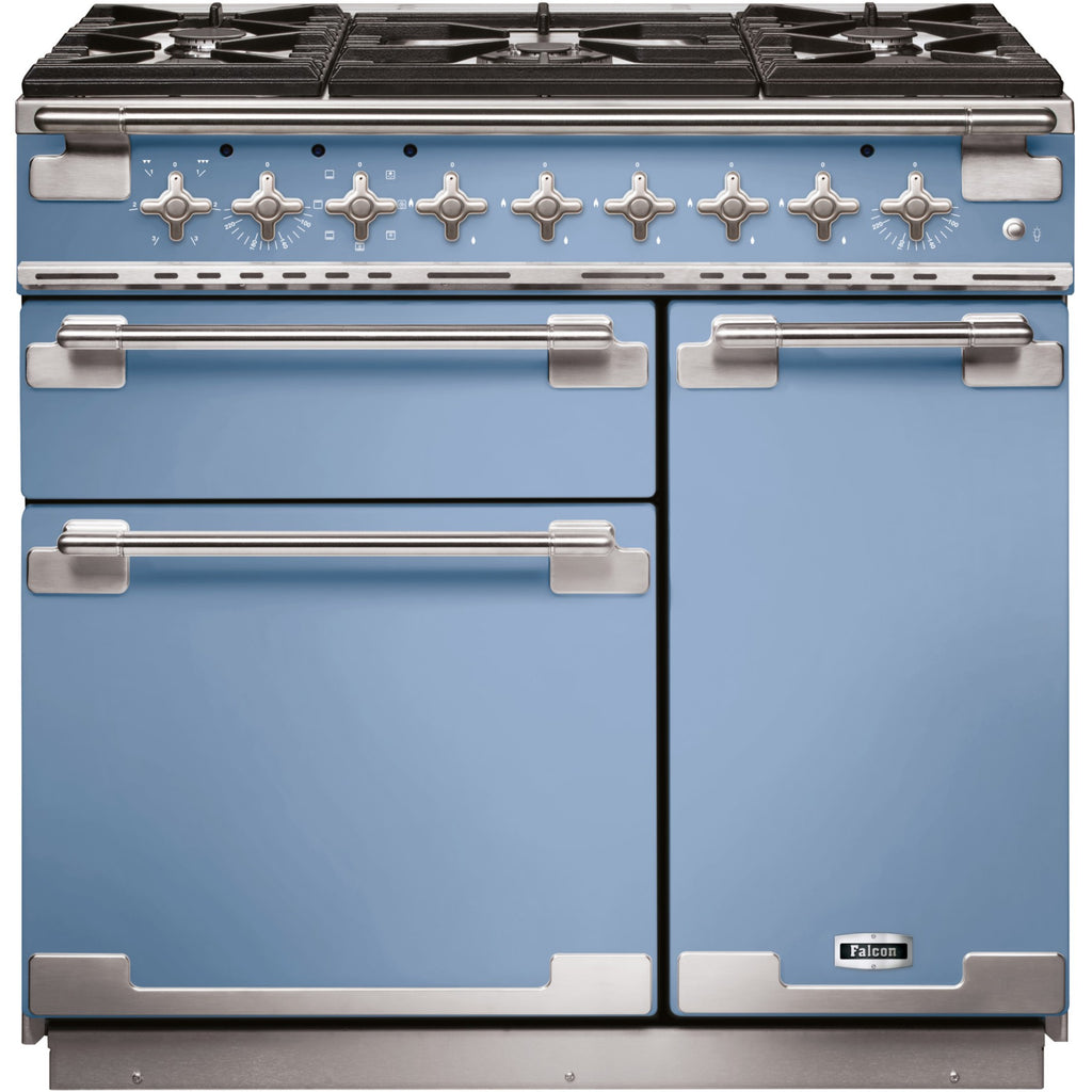Piano de cuisson gaz FALCON ELISE 90 DF BLEU DE CHINE