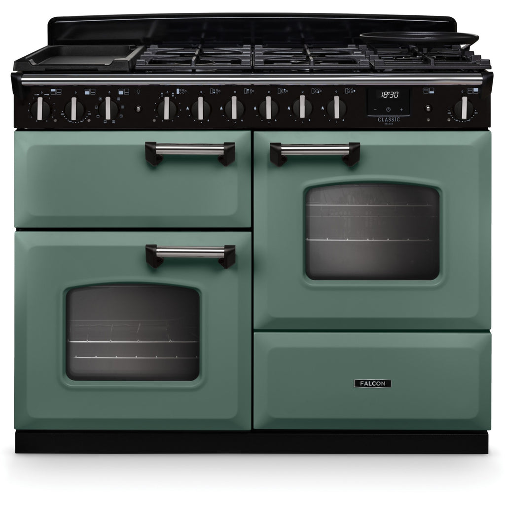 Piano de cuisson mixte FALCON NGC TAB MIX 110 CM VERT MINERAL CHROME