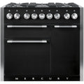 Piano de cuisson gaz FALCON Semi Pro MERCURY 100 NOIR BRILLANT INOX