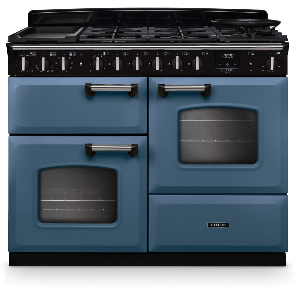 Piano de cuisson mixte FALCON NGC TAB MIX 110 CM ROCHE BLEUE CHROME
