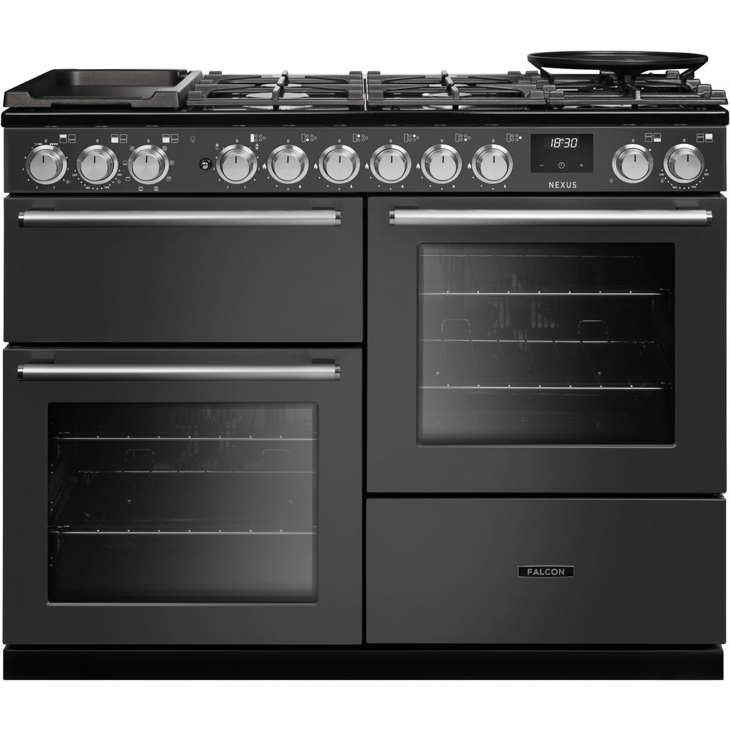 Piano de cuisson mixte FALCON NEXUS NGC OC TAB GAZ 110 CM ARDOISE CHR
