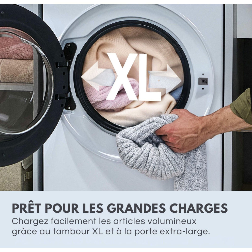 Lave linge séchant hublot CANDY BC4S485M4D8-S - 8/5 kg - 1400 tr/min - Classe D - Moteur Inverter - Connecté