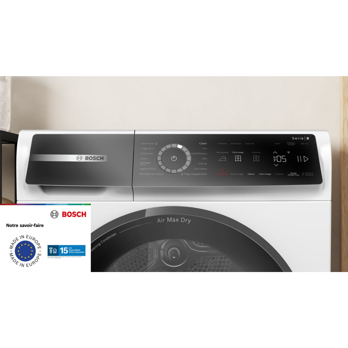 Sèche linge pompe à chaleur BOSCH WRB247C0FR
