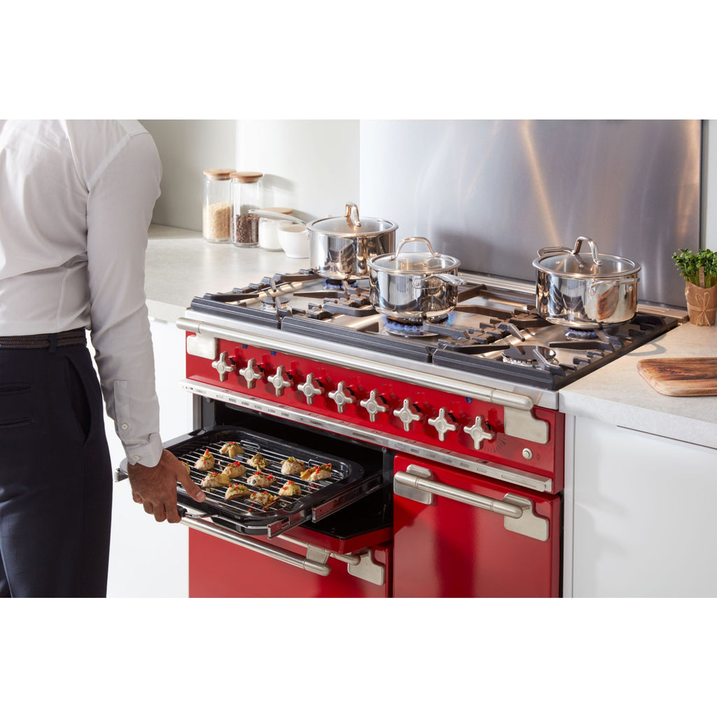 Piano de cuisson gaz FALCON ELISE90 MIXT ROUGE CERISE