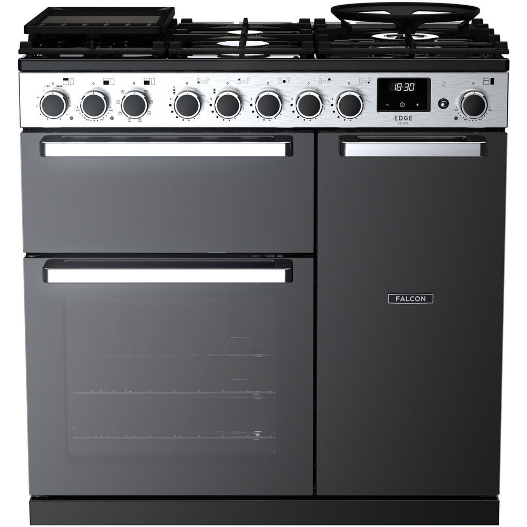 Piano de cuisson gaz FALCON EDGE DELUXE TAB GAZ 90 CM VERRE NOIR C