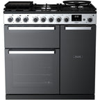 Piano de cuisson gaz FALCON EDGE DELUXE TAB GAZ 90 CM VERRE NOIR C