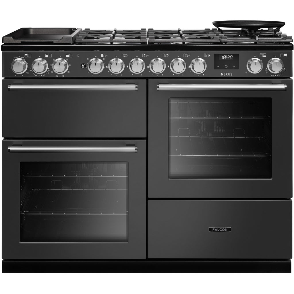 Piano de cuisson mixte FALCON NEXUS NGC OC TAB GAZ 110 CM ARDOISE CHR