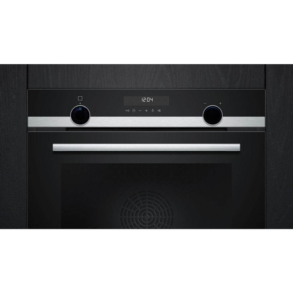 Four encastrable SIEMENS HB578HBS7 - Pyrolyse - Chaleur pulsée - Porte froide - iQ500 - Rails Télescopiques