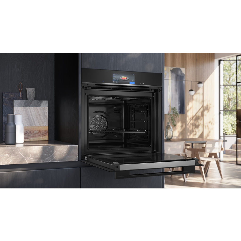 Four encastrable SIEMENS HB778G3B1 - Pyrolyse - Hydrolyse - Chaleur pulsée - IQ700 - Air Fry - Assistant Culinaire IA