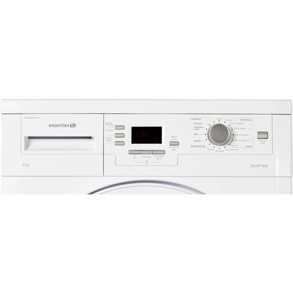 Sèche linge pompe à chaleur ESSENTIELB ESL-HP8D4 Reconditionné