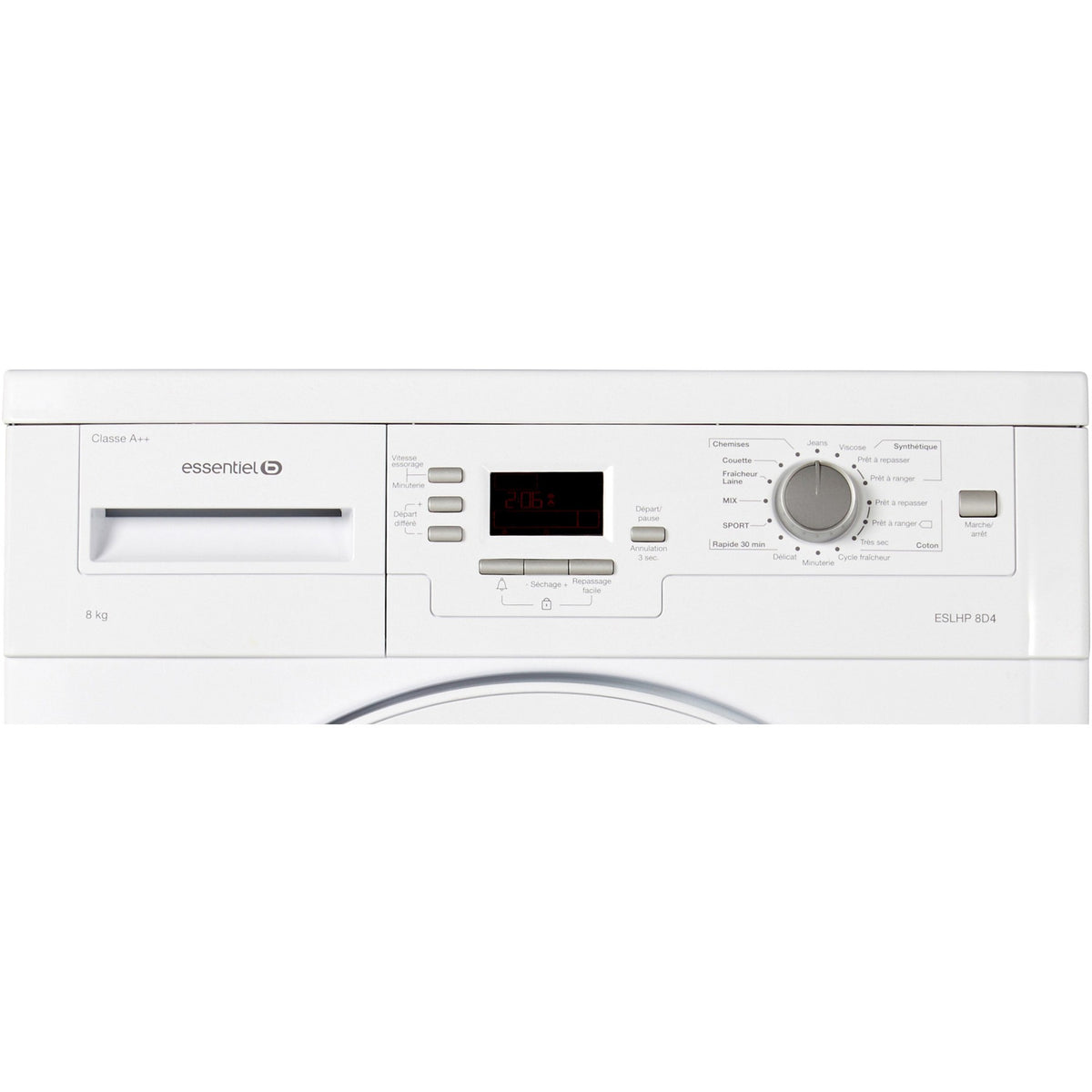 Sèche linge pompe à chaleur ESSENTIELB ESL-HP8D4 Reconditionné