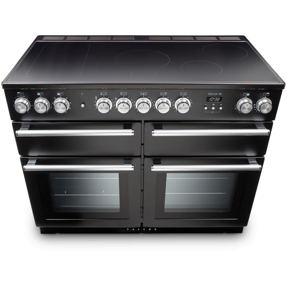 Piano de cuisson induction FALCON NEXUS SE 110 CHARBON Mat satiné CHROME