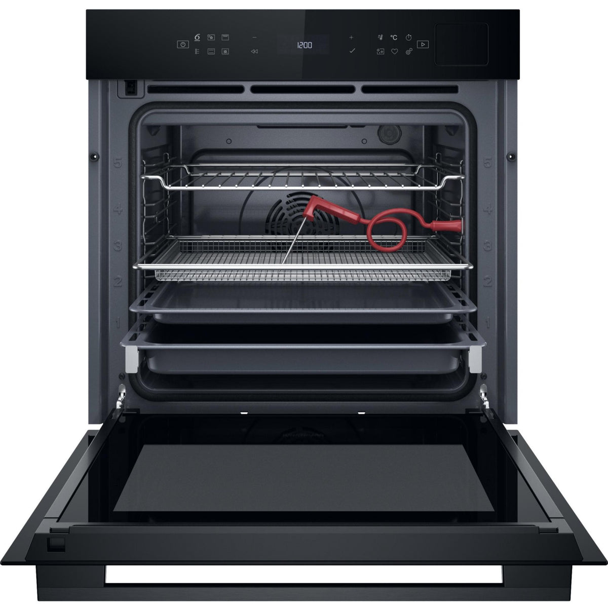 Four encastrable fonction vapeur WHIRLPOOL WOI7A8FPT1SBAF - Pyrolyse - Chaleur tournante - Combiné vapeur - Porte froide