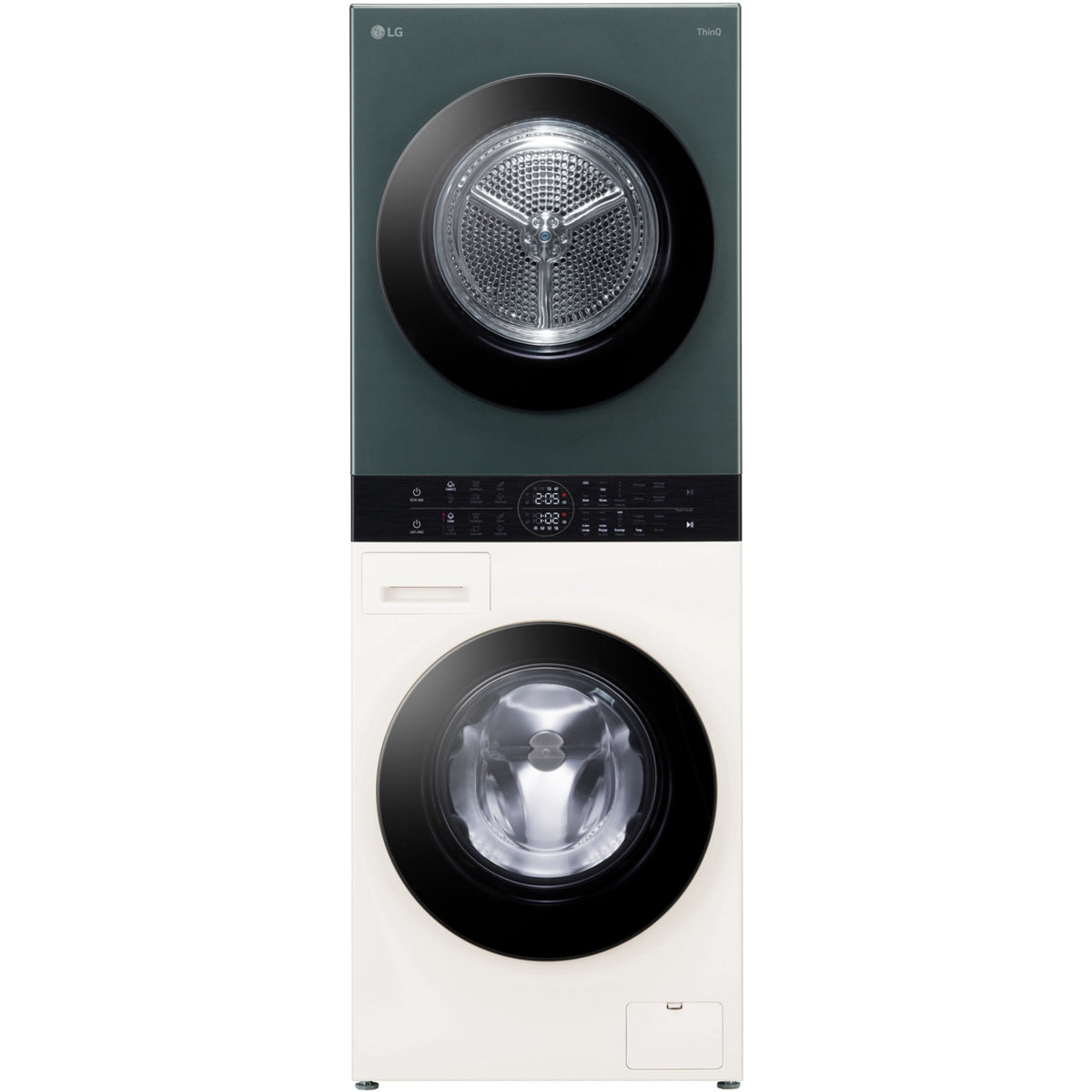 Lave linge séchant hublot LG F214WT8GRBE - 12/10 kg - 1400 tr/min - Moteur direct drive - TurboWash - Vapeur - Connecté