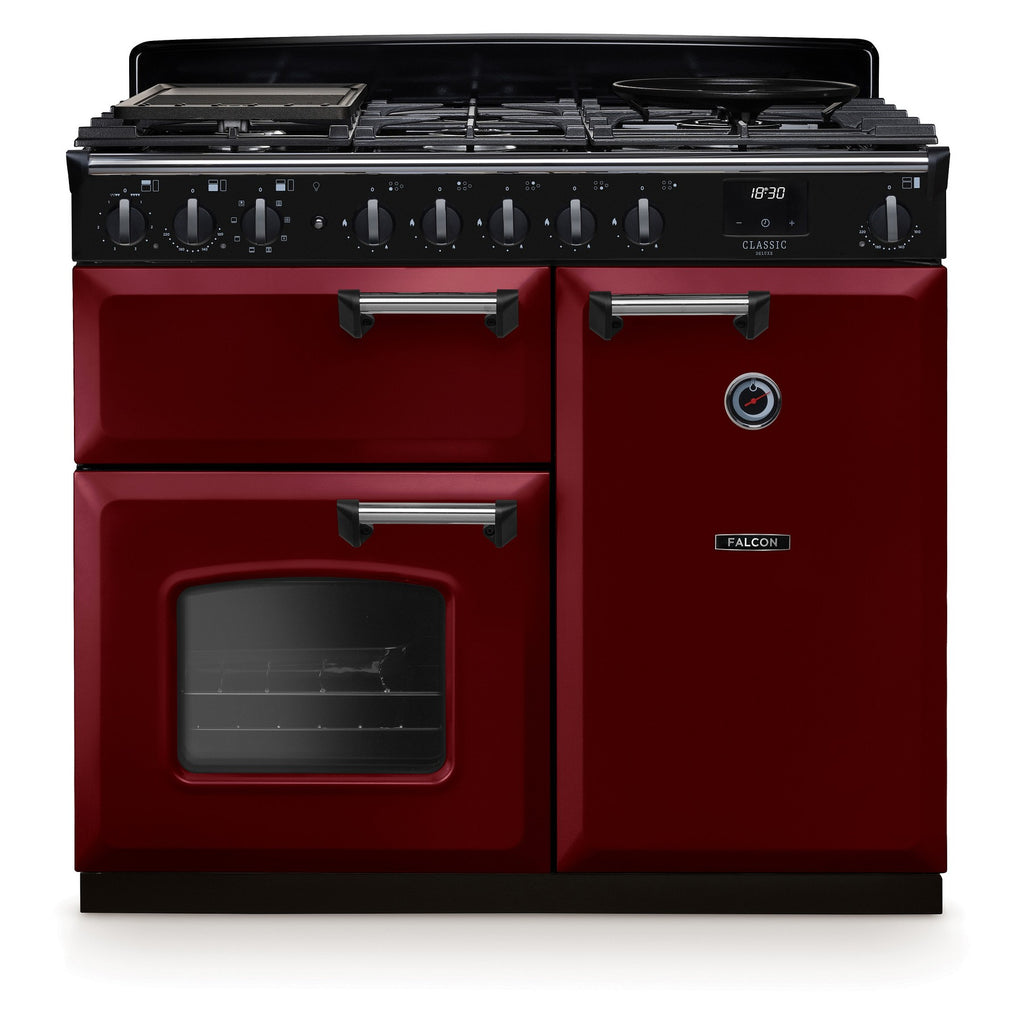 Piano de cuisson gaz FALCON NGC TAB GAZ 100 CM BORDEAUX CHROME