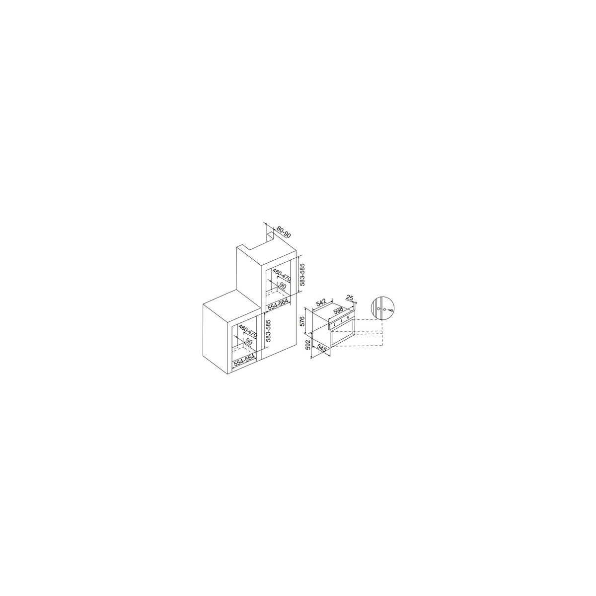 Four encastrable AIRLUX AFSCW21WHN - Catalyse