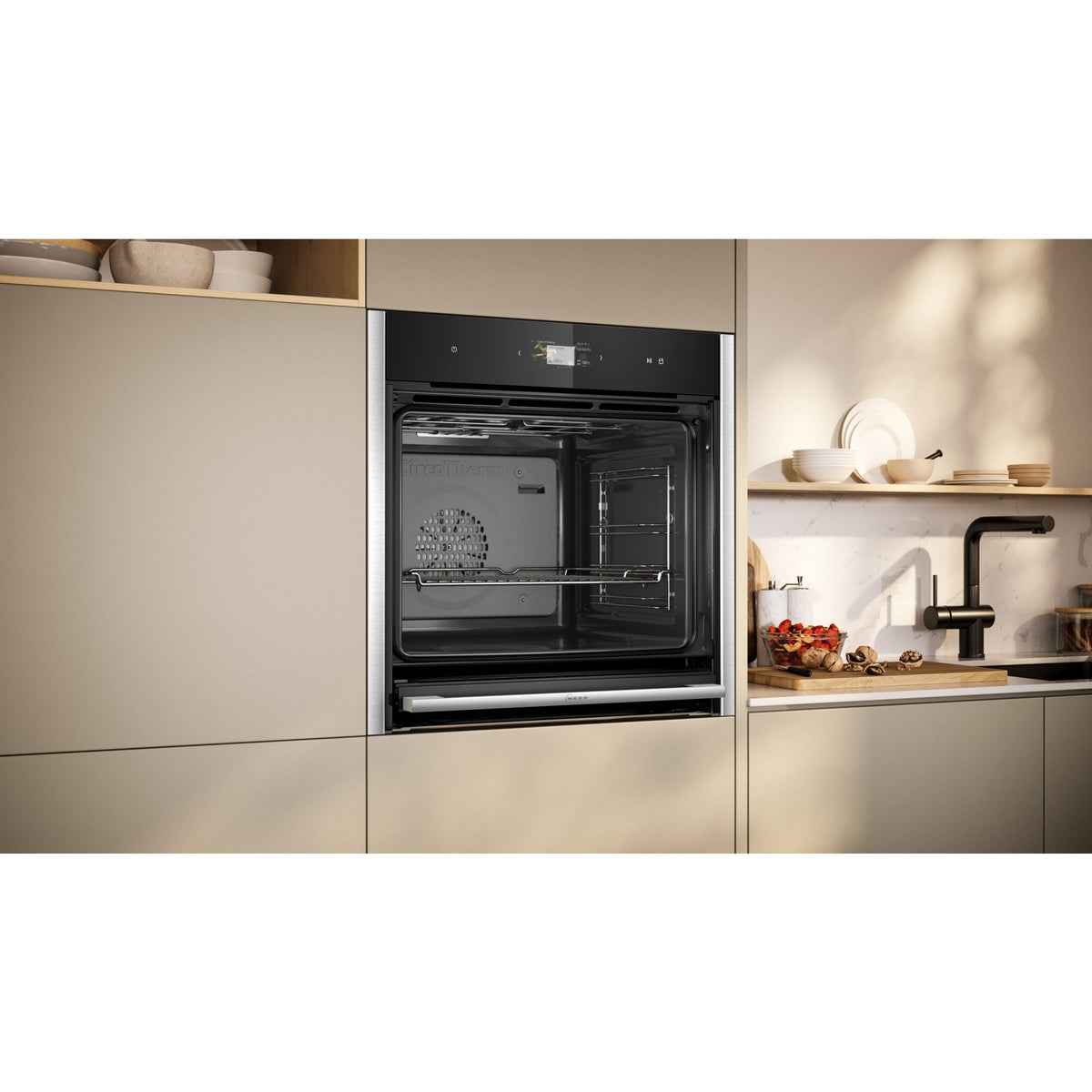 Four encastrable fonction vapeur NEFF B64FS31N0 - Vapeur - Ecoclean - Porte froide - Tactile - N90 Full Steam combine Circotherm