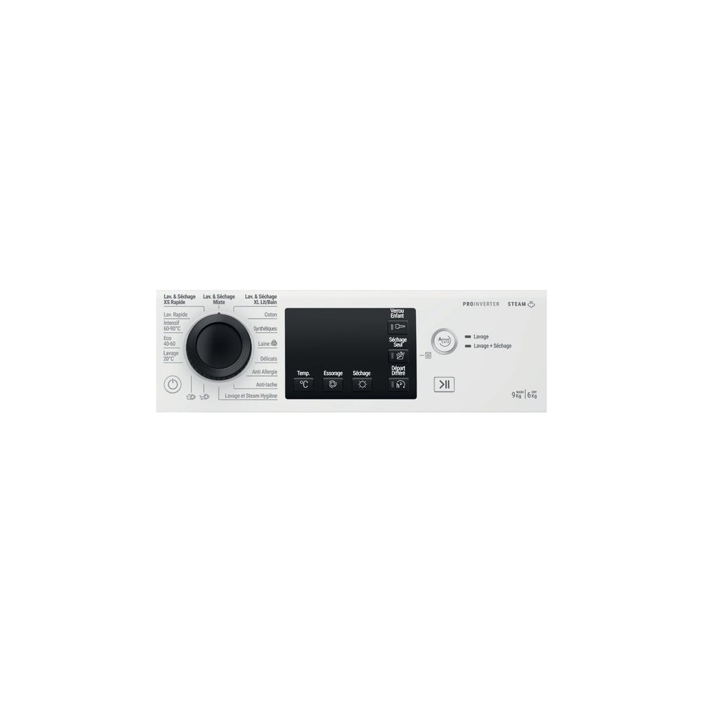 Lave linge séchant hublot HOTPOINT NDB964489WKAFR