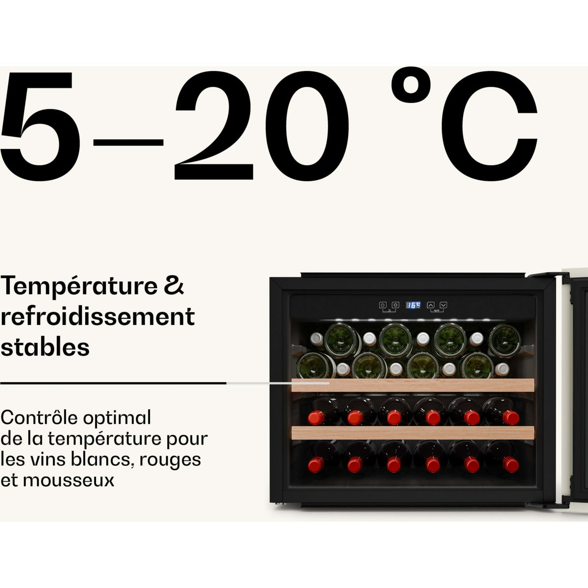 Cave à vin de service KLARSTEIN Vinsider Victoria 28 tactile LED