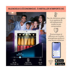 Mini réfrigérateur KLARSTEIN Coachella 50 47L WiFi acier inoxydable