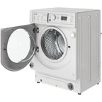 Lave linge hublot encastrable INDESIT BIWMIL9146FR - 9 kg - 1400 tr/min - Classe A - Moteur induction