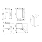 Réfrigérateur top SMEG FAB10RWH6