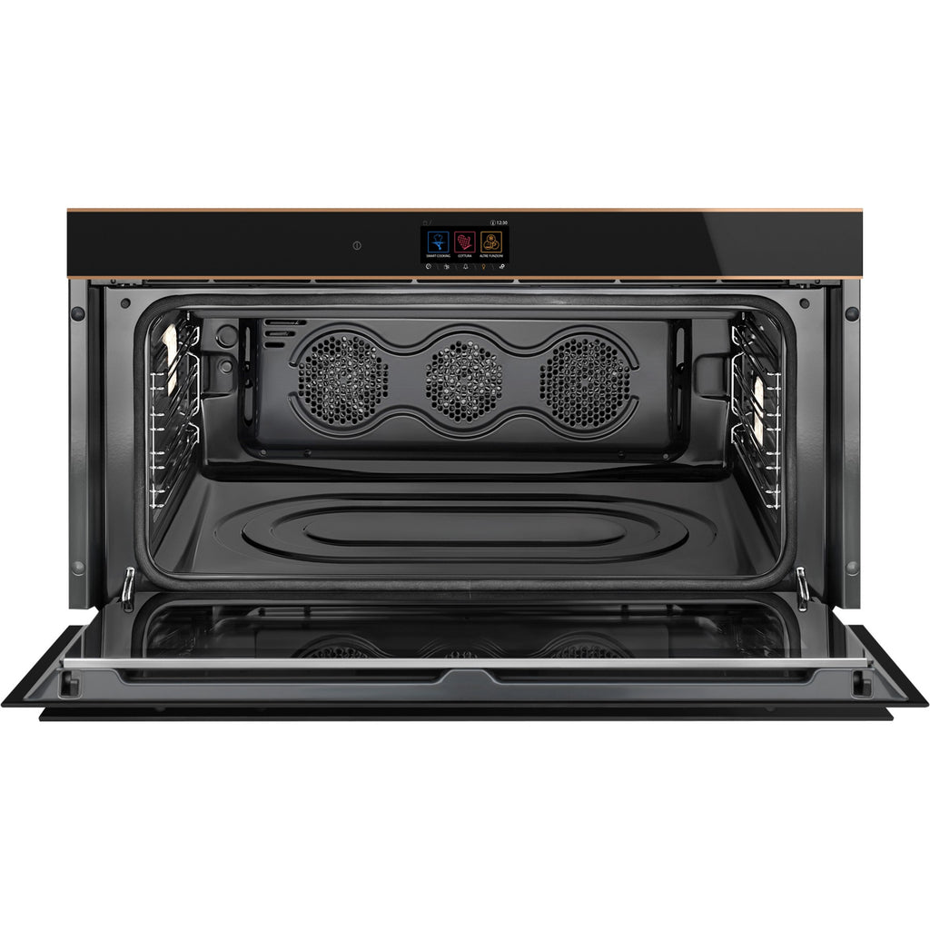 Four encastrable SMEG SFPR9604TNR - Pyrolyse - Chaleur pulsée - Porte froide - Rails télescopiques - Écran tactile
