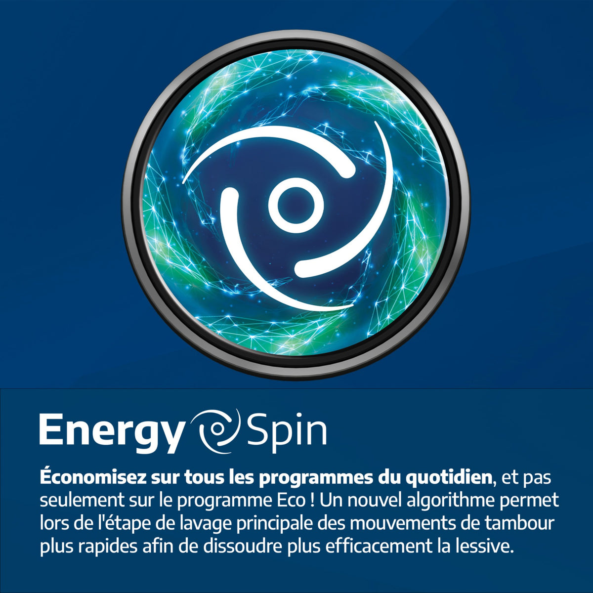 Lave linge compact BEKO BM3WFU47411B - 7 kg - 1400 tr/min - Classe A - Moteur induction - Energy Spin
