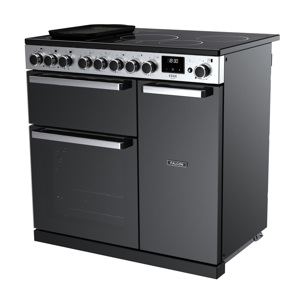 Piano de cuisson induction FALCON EDGE DELUXE TAB IND 90 CM VERRE NOIR CH
