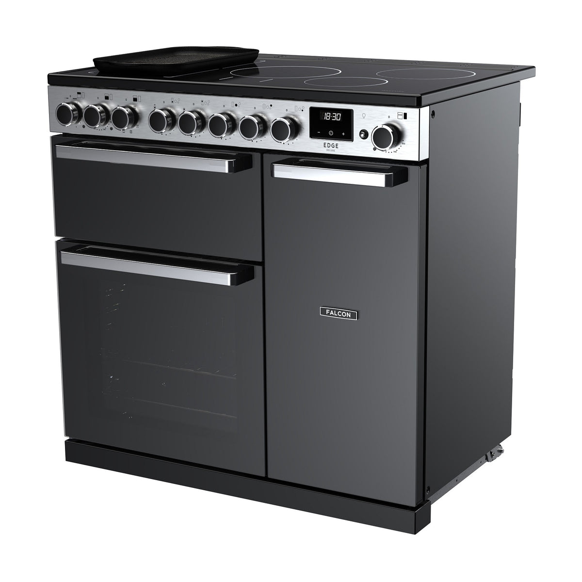 Piano de cuisson induction FALCON EDGE DELUXE TAB IND 90 CM VERRE NOIR CH