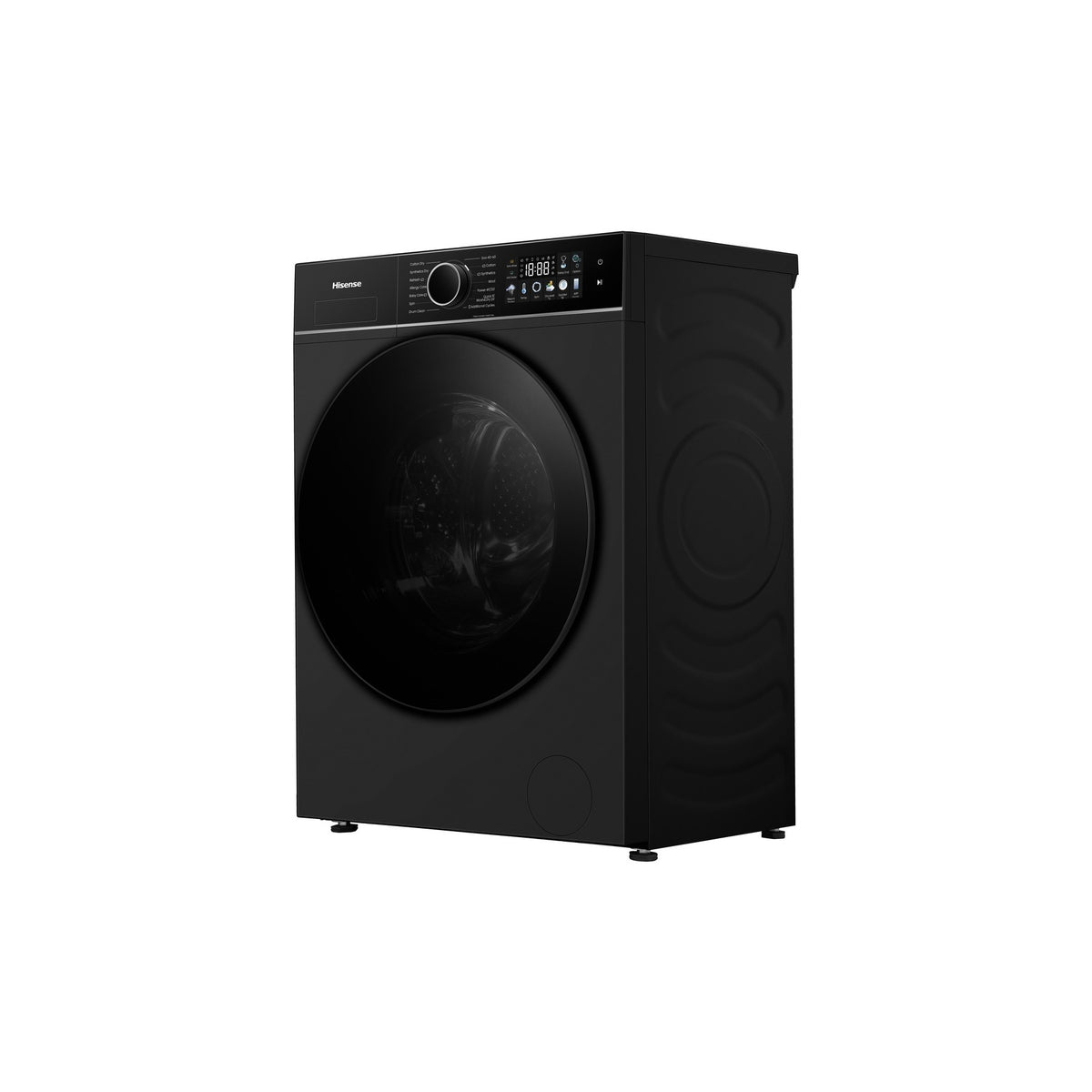 Lave linge séchant hublot HISENSE WD3I8043BBF2 - 8/5 kg - 1400 tr/min - Classe D - Connecté - Noir