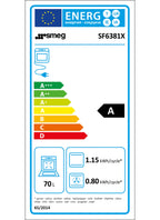 Four encastrable SMEG SF6381X - Vapeur - Chaleur tournante