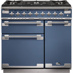 Piano de cuisson gaz FALCON ELISE 90 ROCHE BLEUE NICKEL