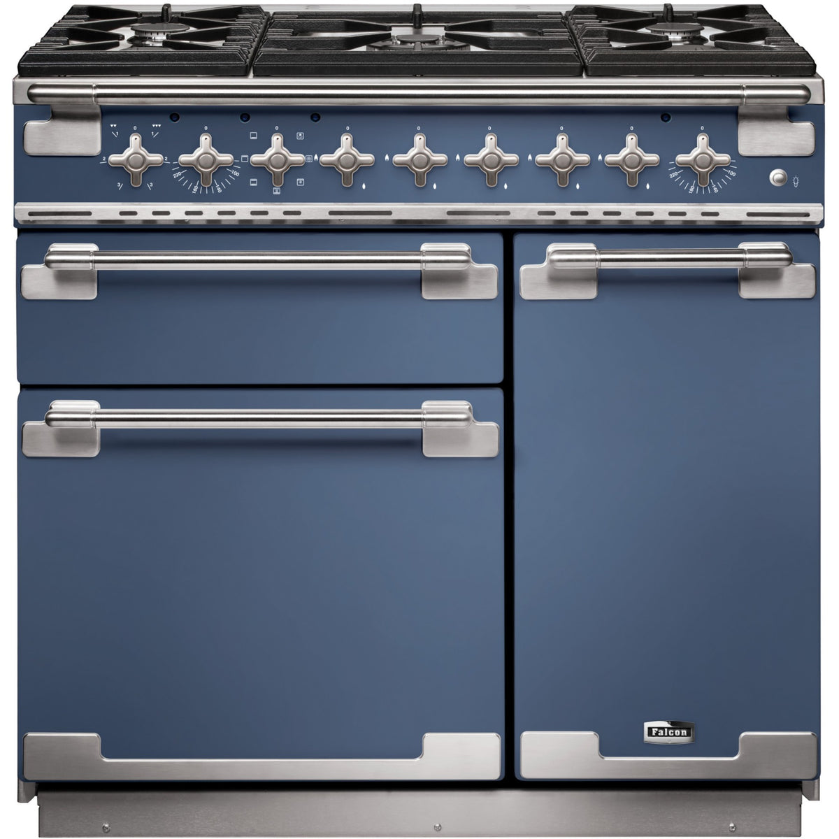 Piano de cuisson gaz FALCON ELISE 90 ROCHE BLEUE NICKEL