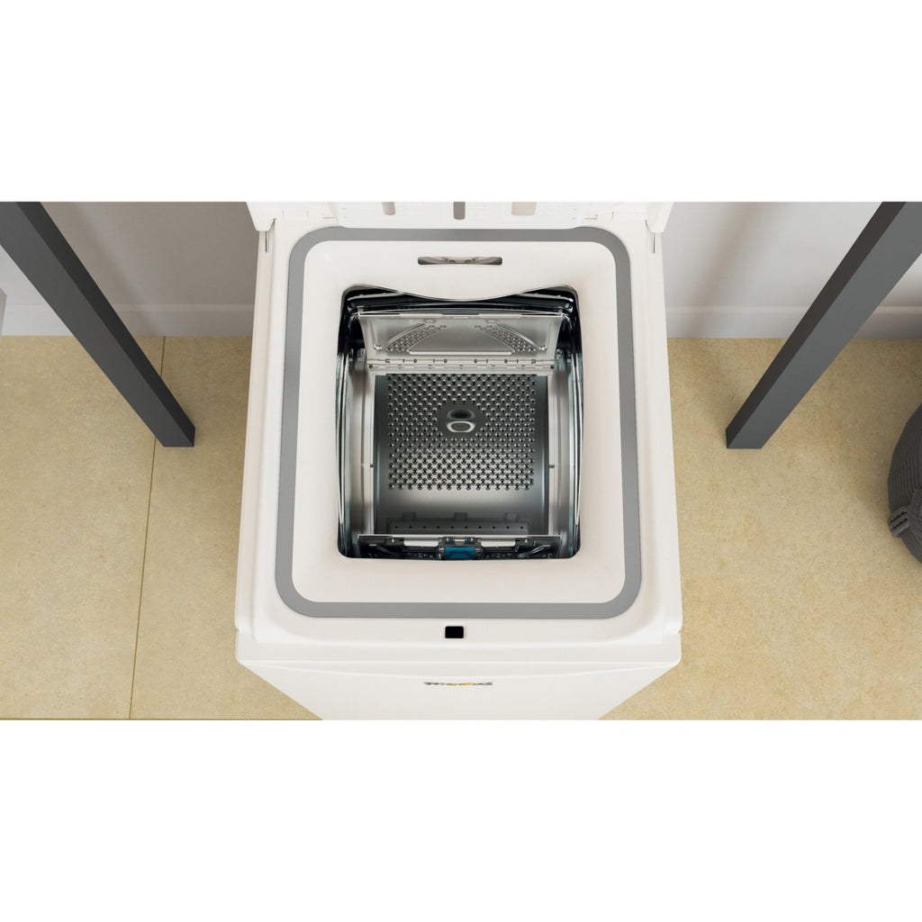 Lave linge top WHIRLPOOL ZENTDLRBX6252BSFR/N - 6 kg - 1200 tr/min - Classe B - Moteur induction sans courroie - Silence Reconditionné