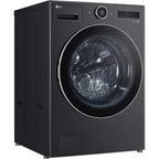 Lave linge hublot LG F20F12BST - 20 kg - 1000 tr/min - Classe A - Moteur direct drive - Wifi - Noir