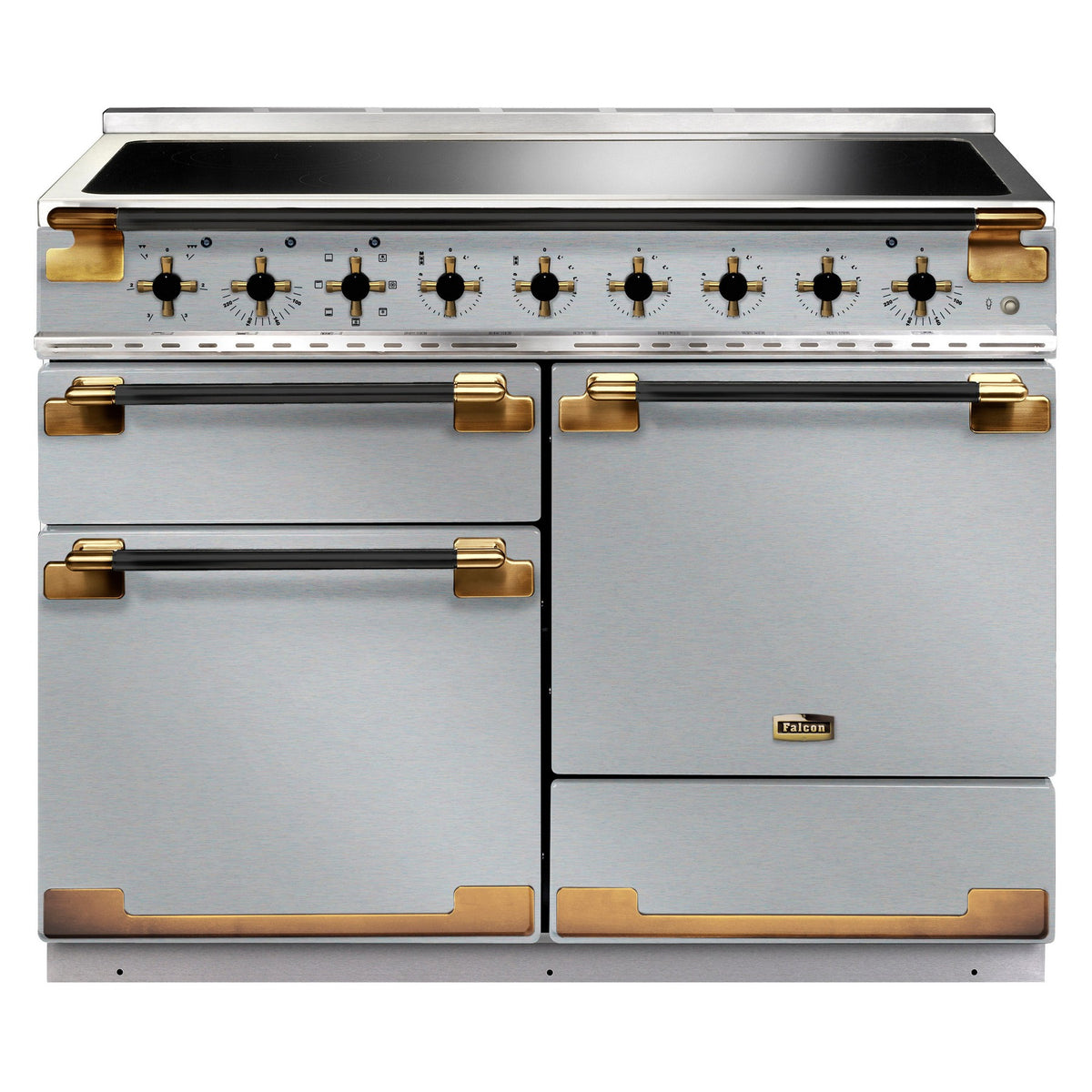 Piano de cuisson induction FALCON ELISE LUXE TAB IND 110 CMINOX et NOIR LA