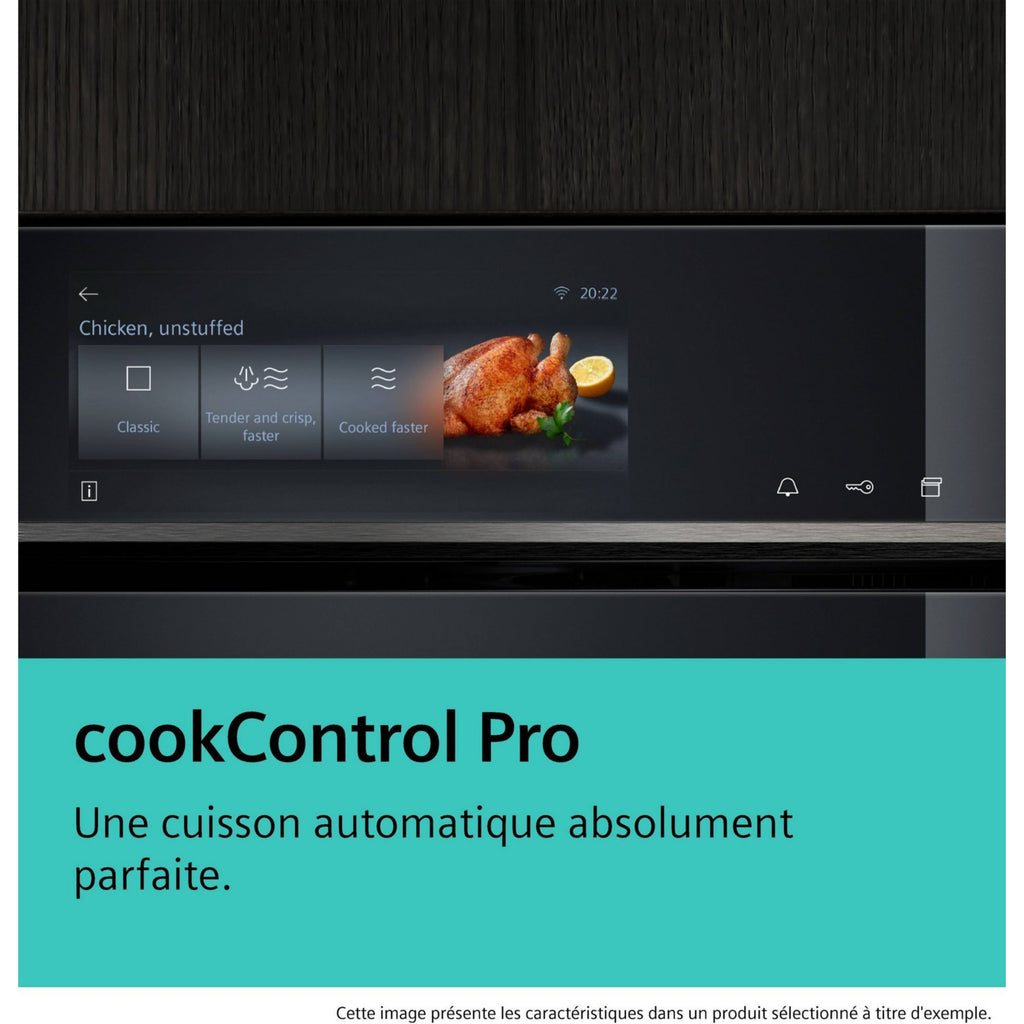 Four encastrable SIEMENS HB772G2B1S - Pyrolyse - Chaleur pulsée - Porte froide - Écran tactile - iQ700 - Sonde de Cuisson
