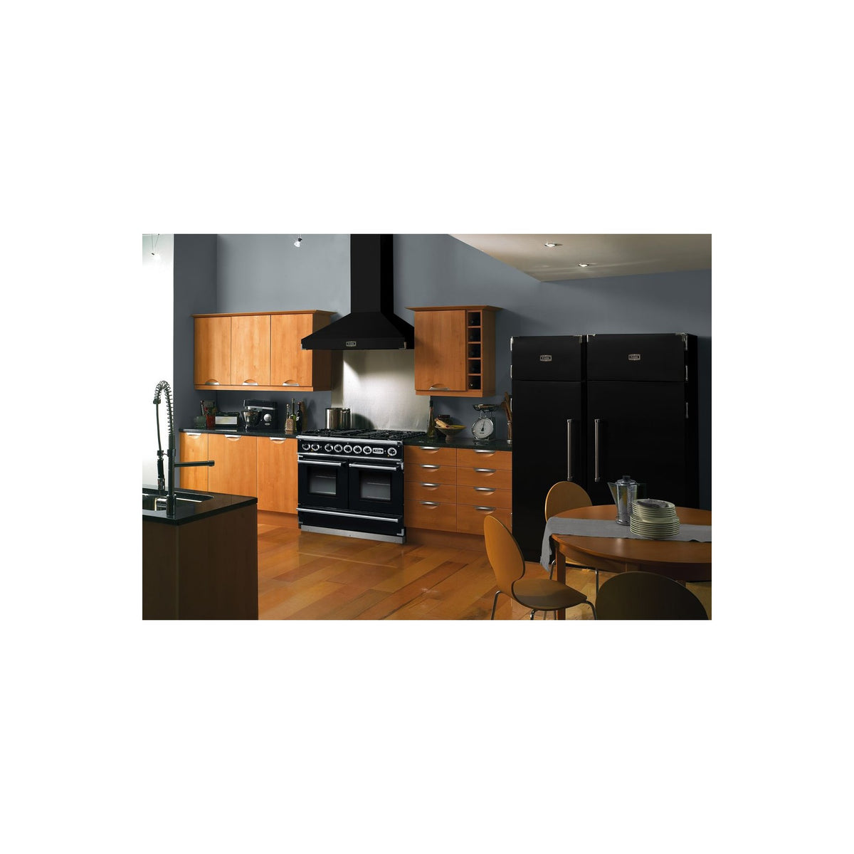 Piano de cuisson gaz FALCON PKR110 CONT MIXT NOIR/CHROM/GM