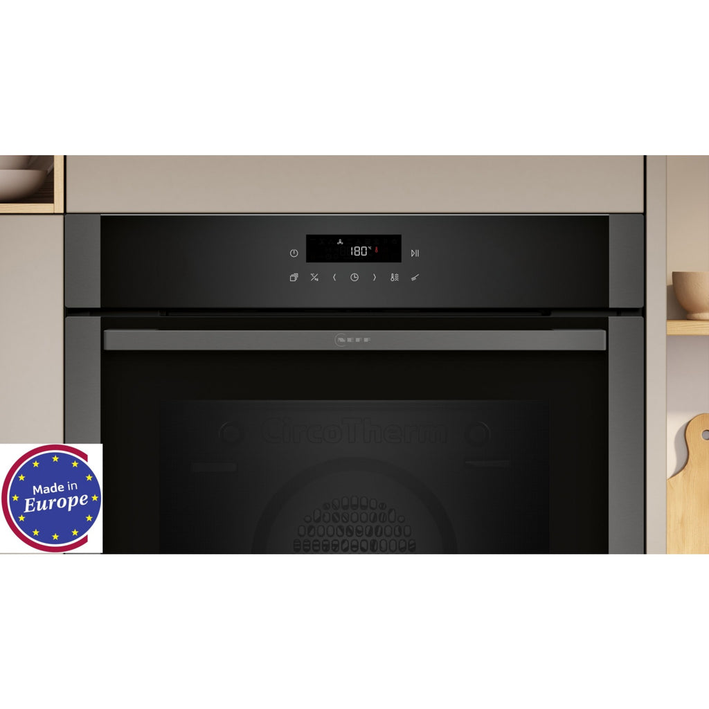Four encastrable NEFF B2ACJ7AG0 - Pyrolyse - Chaleur pulsée - Porte froide - Air Fry - Graphite Grey