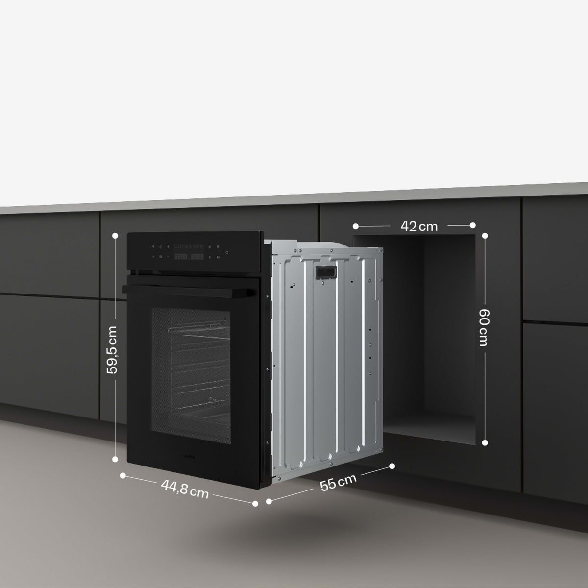 Four encastrable KLARSTEIN 45cm 49 litres CEE A 2350 W Noir Velaire