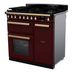 Piano de cuisson gaz FALCON ESTEL DELUXE TAB GAZ 90 CM BORDEAUX LAIT