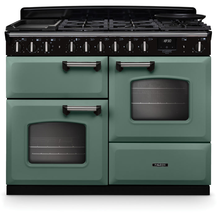 Piano de cuisson mixte FALCON NGC TAB MIX 110 CM VERT MINERAL CHROME