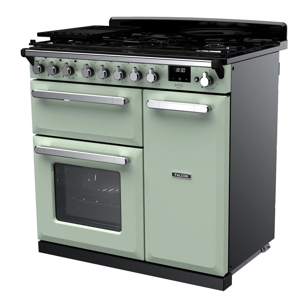 Piano de cuisson gaz FALCON ESTEL DELUXE TAB GAZ 90 CM VERT PASTEL C