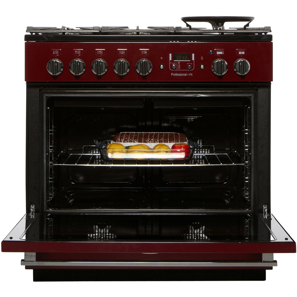 Piano de cuisson gaz FALCON PROF+90FX MIXT ROUGE AIRELLE
