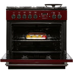 Piano de cuisson gaz FALCON PROF+90FX MIXT ROUGE AIRELLE